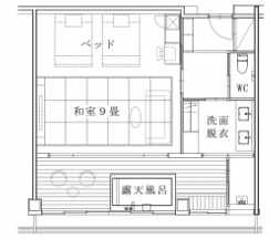 雅の間取り図